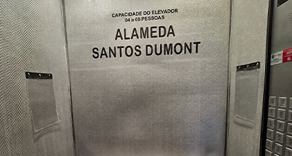 Capa para elevador sob medida para proteção da cabine Capa para elevador sob medida para proteção da cabine