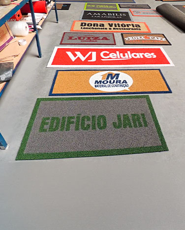 Tapete personalizado com logo para entrada de empresa Tapete personalizado com logo para entrada de empresa
