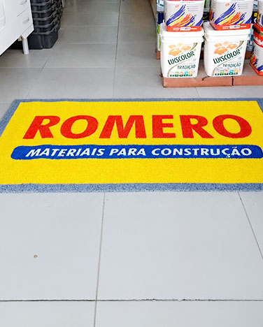 Tapete de vinil personalizado para área de acesso Tapete de vinil personalizado para área de acesso